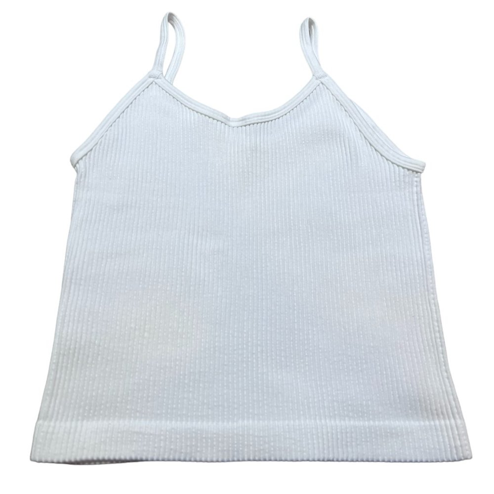 Women's‎ Dynamic Seamless Ribbed Cropped V-Tank One Size - Picture 2 of 4